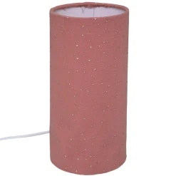LAMPE GAZE COTON TERRACOTTA
