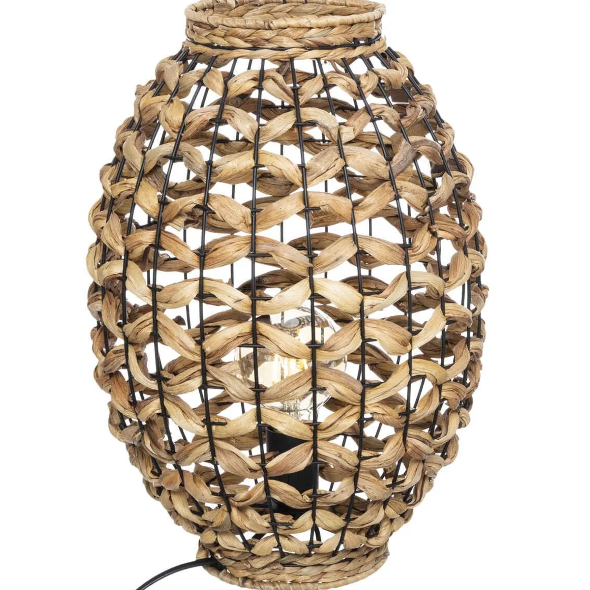 LAMPE JACINTHE NATUREL H.40CM