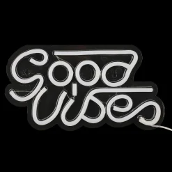 LAMPE LED EFFET NEON GOOD VIBES USB