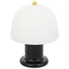 LAMPE LED RICK VERRE NOIR H.21CM