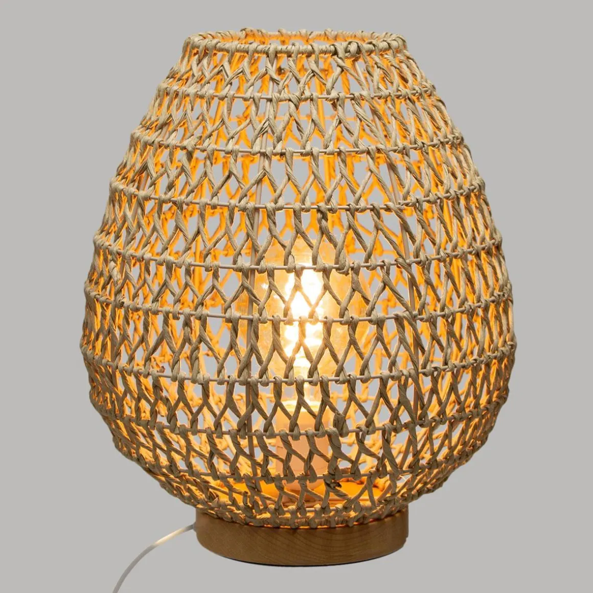 LAMPE METAL ET PAPIER ETEL H.35.5CM