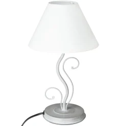 LAMPE METAL FEUILLE H.34CM