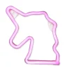 LAMPE NEON LICORNE ROSE H.22CM