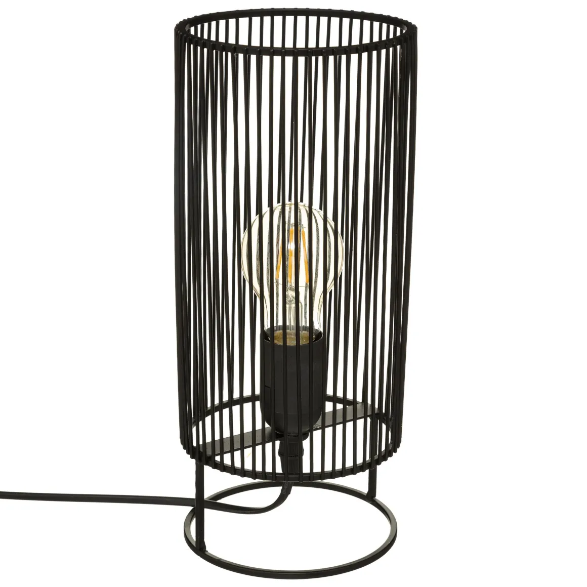 LAMPE NORA NOIR H.30CM