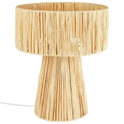 LAMPE RAPHIA ORANE NATUREL H.34CM