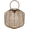 LAMPE SOLAIRE CUBA FACTORY ROTIN NATUREL H.30CM