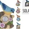 LAMPE SOLAIRE OISEAU 9X6.5X11.5CM