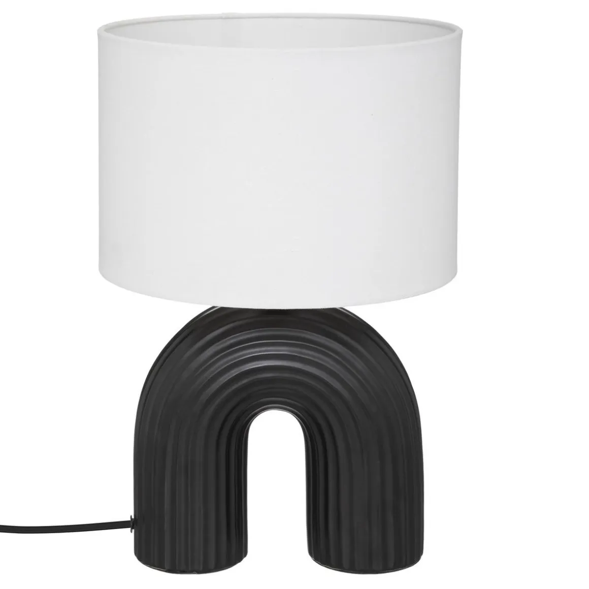 LAMPE SUR PIED EIDEL NOIR H.40.5CM