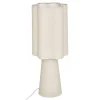 LAMPE TISSU BLANCA BEIGE H.45CM