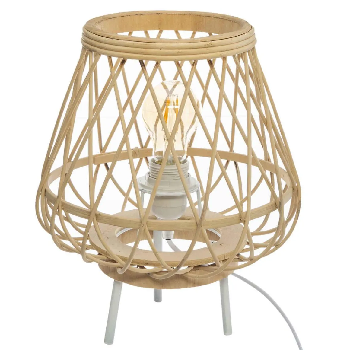 LAMPE TREPIED BAMBOU RITUAL H.31CM