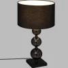 LAMPE VERRE ALMA NOIR H.52CM