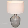 LAMPE VERRE TRANSPARENT GAZCOT H.43.5CM
