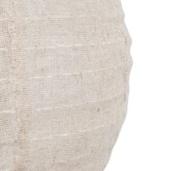 LANTERNE BOULE LIN JORDY BEIGE D.35CM