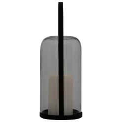 LANTERNE METAL LED JAKO NOIR H.35CM