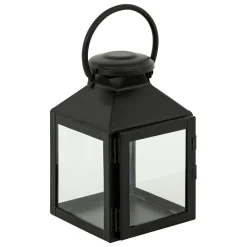 LANTERNE METAL WINY NOIR H.17CM
