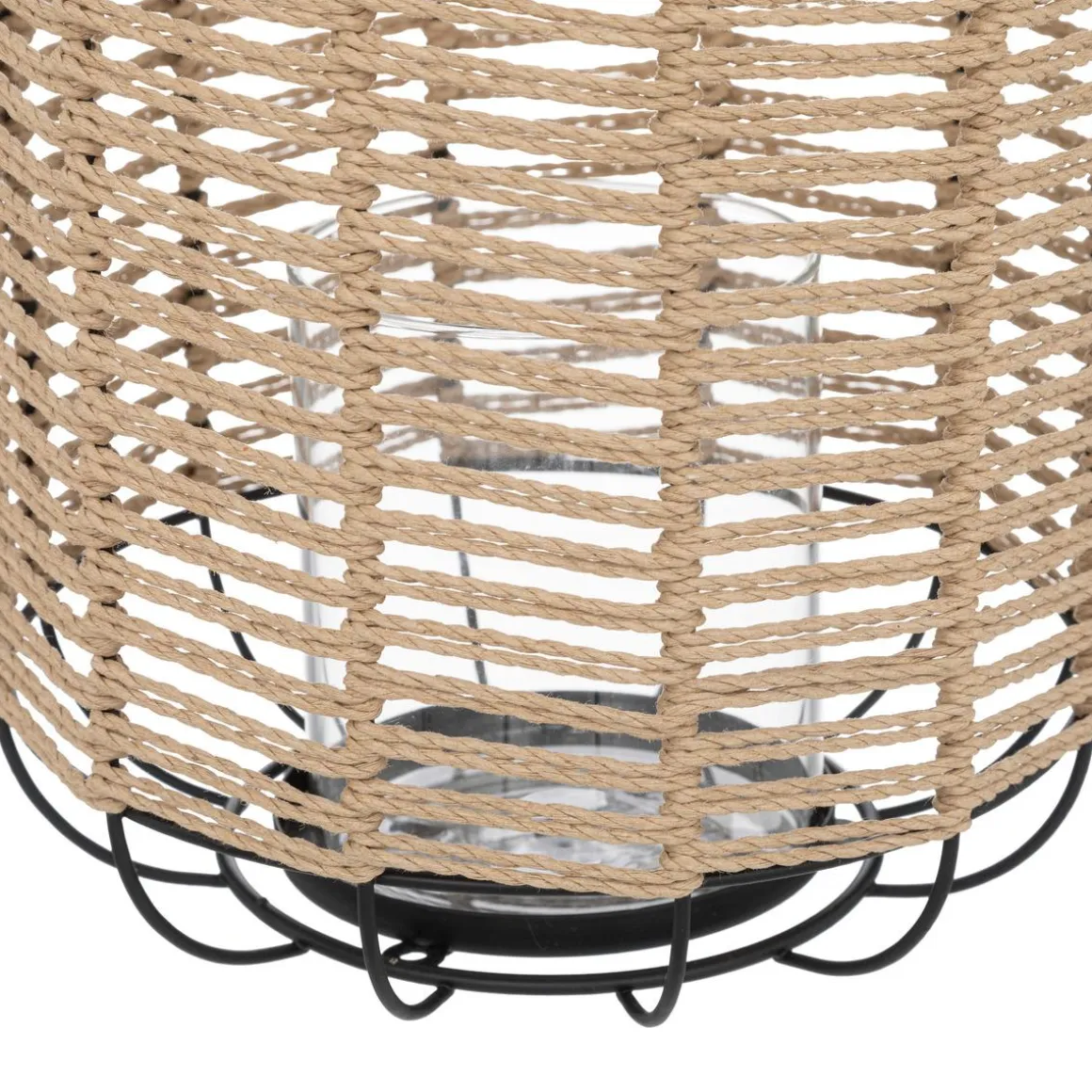 LANTERNE NATUREL METAL COSY H.33CM