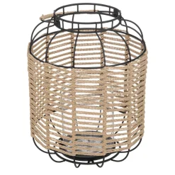 LANTERNE NATUREL METAL COSY H.33CM