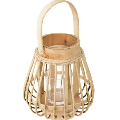 LANTERNE ROTIN D.14.5X16CM