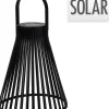 LANTERNE SOLAIRE NOIRE 20X20X23.5CM