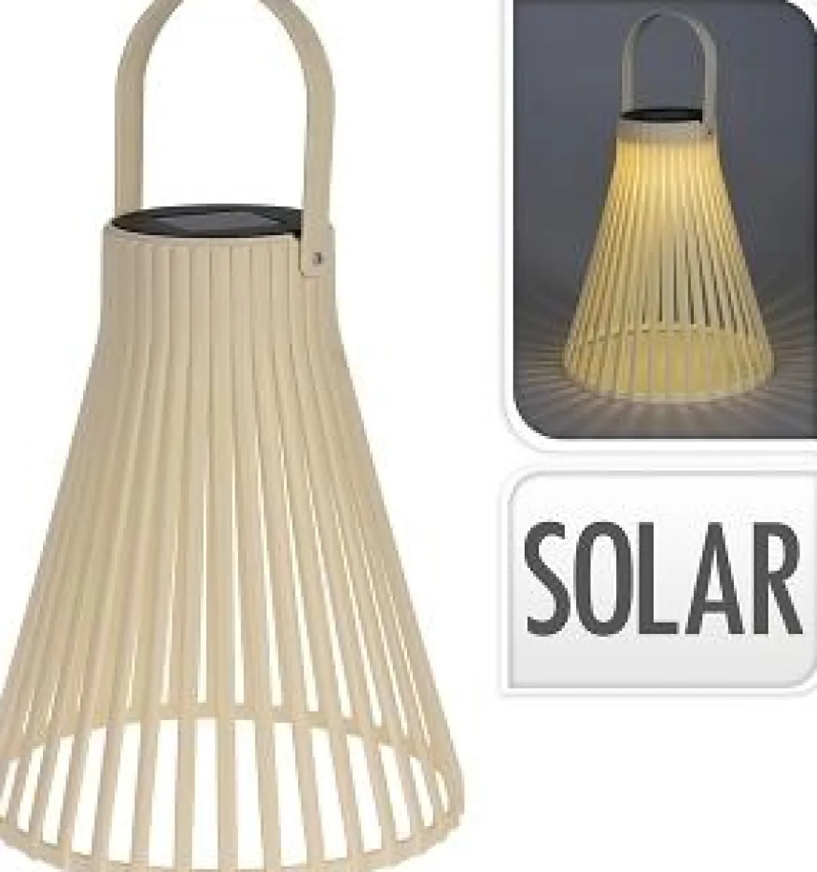 LANTERNE SOLAIRE SABLE 20X20X23.5CM