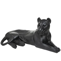 LEOPARD RESINE COUCHE 80X39X38CM