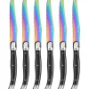 LES TITANES SET 6 COUTEAUX REVETEMENT TITANE BOITE COULEUR