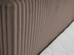 LIT FARESE 160X200CM TAUPE ET SOMMIER TILIA 17