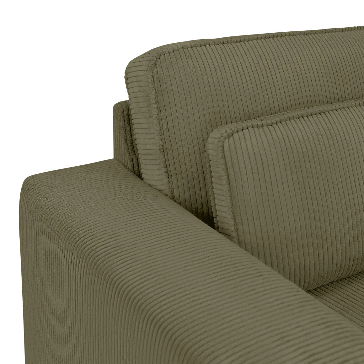LIVIA CANAPE 2 PLACES KAKI LINCOLN 37