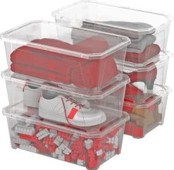 LOT 6 BOITES AVEC COUVERCLE FLY BOX 6L