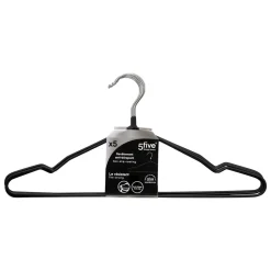 LOT 5 CINTRES METAL PVC NOIR
