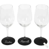 LOT 3 VERRES PIED ARDOISE