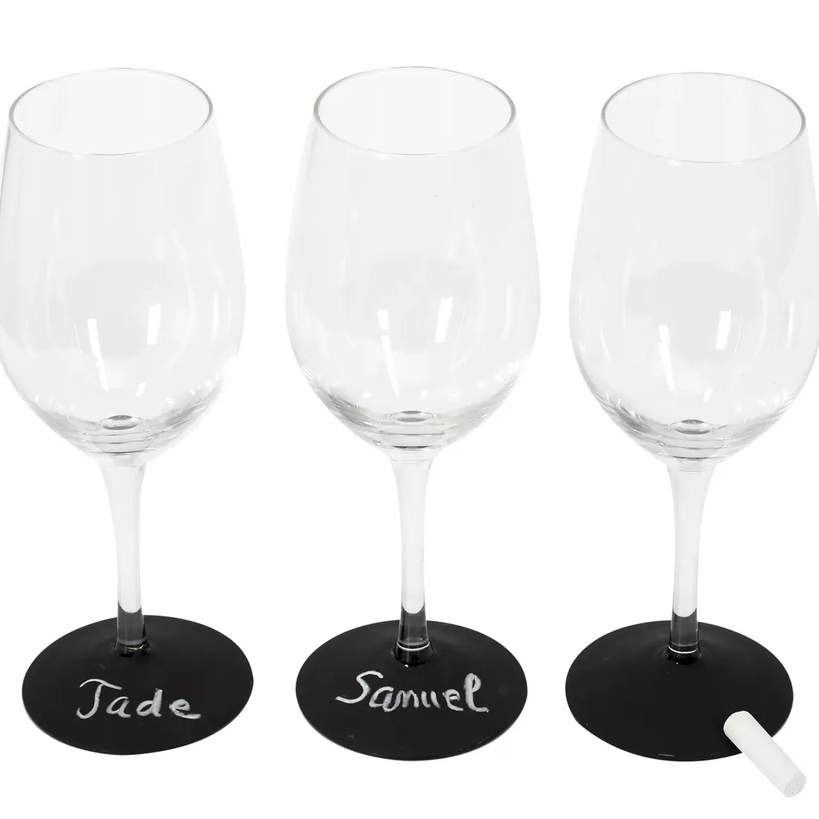 LOT 3 VERRES PIED ARDOISE