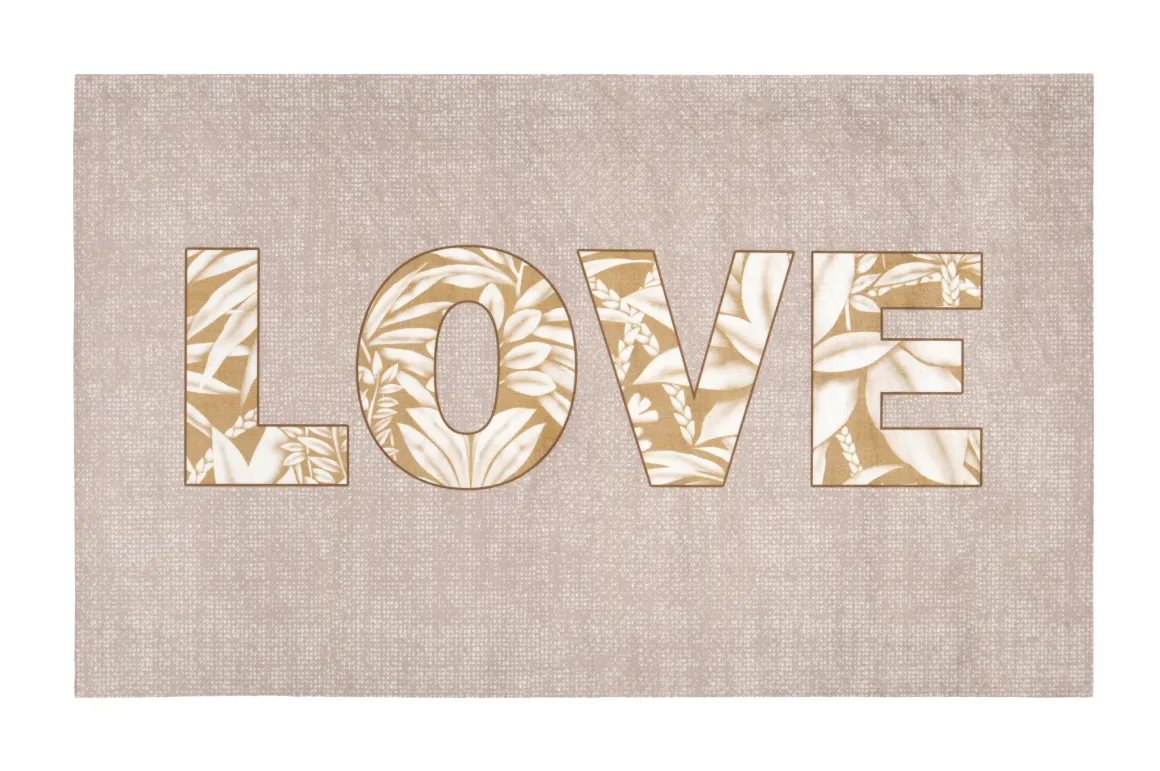 LOVING TAPIS RUBBER 45X75CM NATUREL