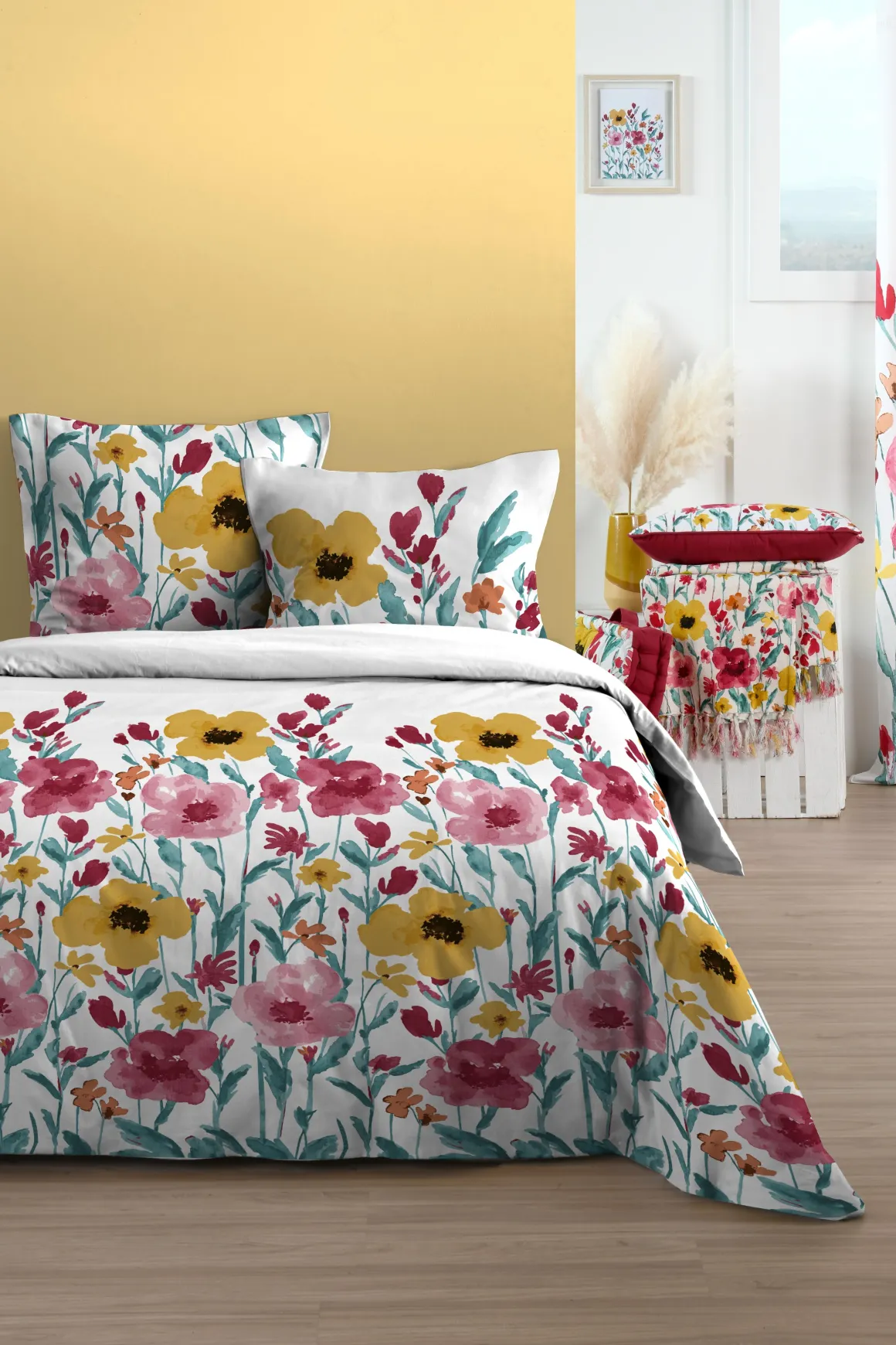 LUCYA HOUSSE COUETTE 240X220CM ET 2 TAIES 63X63CM