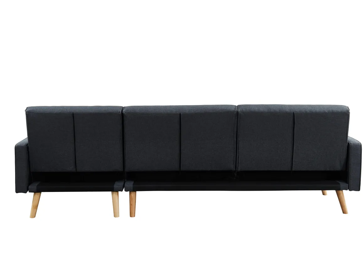 LUXI CANAPE ANGLE ANTHRACITE CONVERTIBLE STYLE SCANDINAVE
