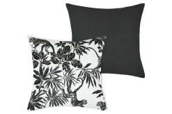 MACACO HOUSSE COUSSIN 40X40CM ARDOISE