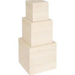 MALLE CARRE TRAVERTIN TINEO TAILLE S