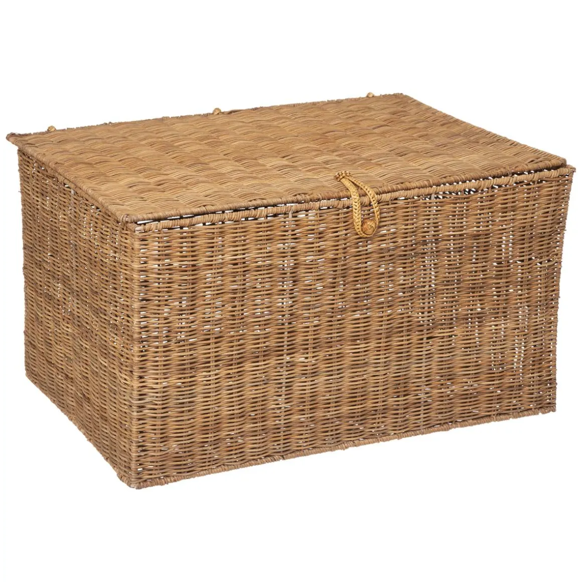 MALLE ROTIN CARMEN NATUREL D.50.5X36X29.5CM