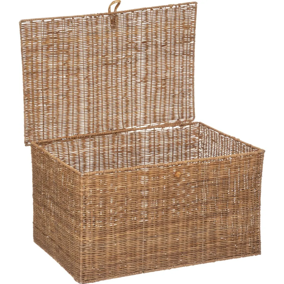 MALLE ROTIN CARMEN NATUREL D.50.5X36X29.5CM