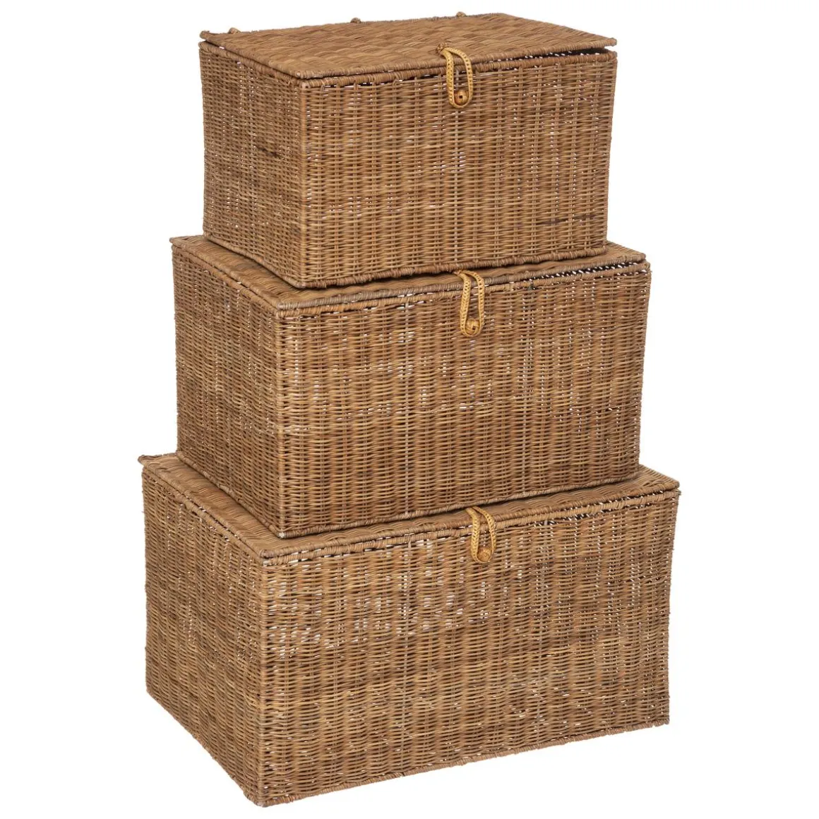 MALLE ROTIN CARMEN NATUREL D.58X40.5X33.5CM