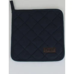 MANIQUE CHEF 20X20CM COTON BLEU