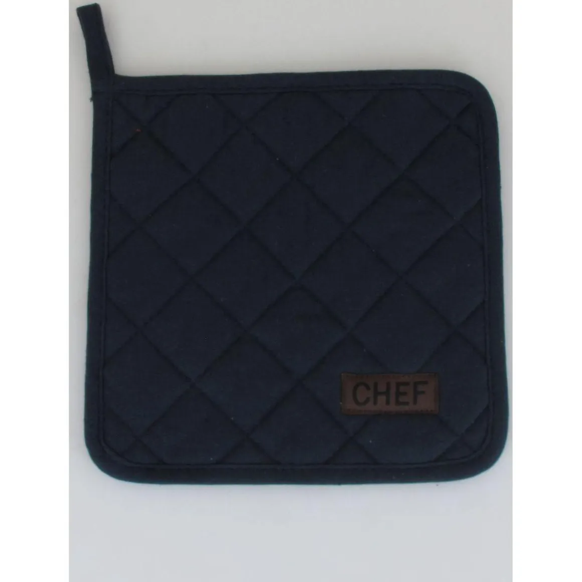 MANIQUE CHEF 20X20CM COTON BLEU