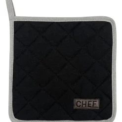 MANIQUE CHEF 20X20CM COTON NOIR