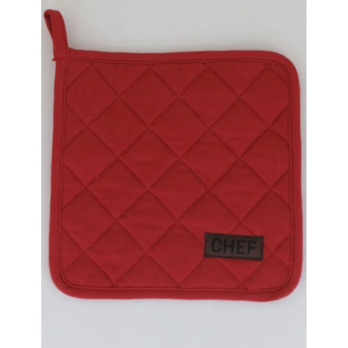 MANIQUE CHEF 20X20CM COTON TERRACOTTA