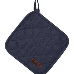 MANIQUE NEOPRENE CHEF 20X20CM COTON BLEU DENIM
