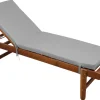 MATELAS BAIN DE SOLEIL DEPERLANT 60X190CM GRIS SOURIS