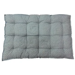 MATELAS PALETTE 120X80X10CM CARREAU CIMENT BLEUTE