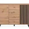 MEDAN COMMODE 2 TIROIRS ANTHRACITE 118X85X40CM