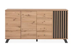 MEDAN ENFILADE 4 TIROIRS ANTHRACITE160X85X40CM