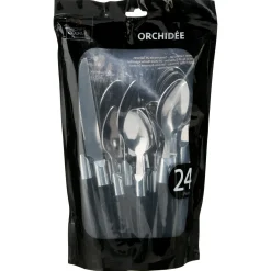MENAGERE 24PCS ORCHIDEE NOIR